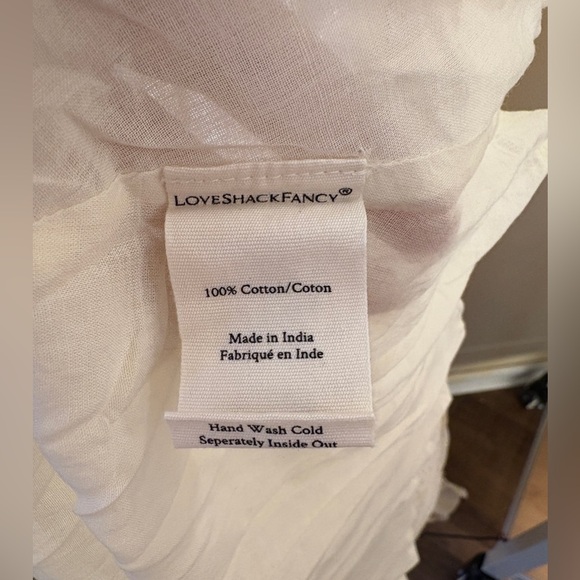 NEW Loveshackfancy Theo Dress Ruffled Cotton Maxi Cottage 4 Freepeople - Picture 10 of 14